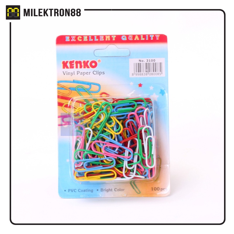 

KENKO Vinyl Paper Clip 3100 Klip Kertas
