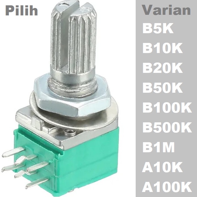 Sealed Potentiometer Potensiometer potensio Stereo 10K 20K 50K 100K