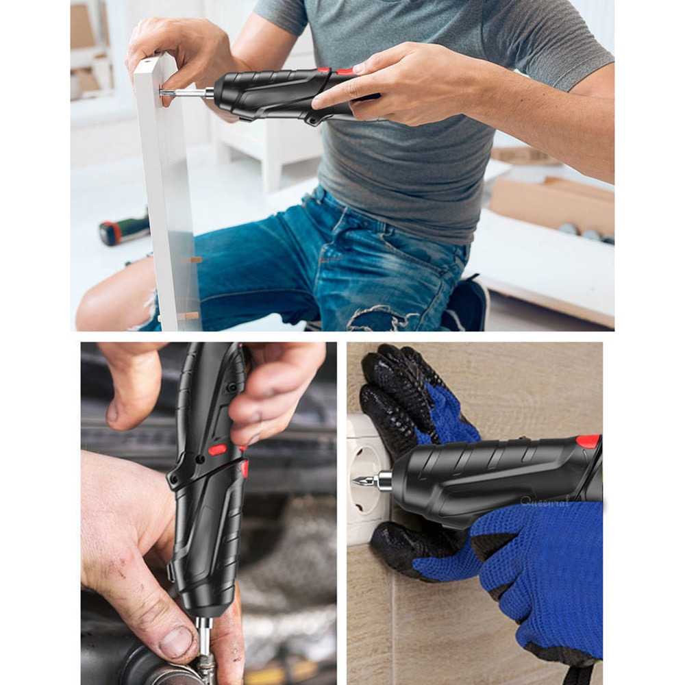 Mesin Bor Obeng Elektrik Listrik Cordless Screwdriver - Q029