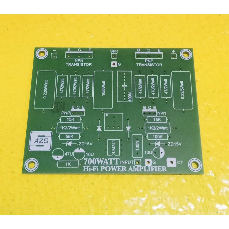 PCB Power Amplifier OCL 700W Mono Out Colektor