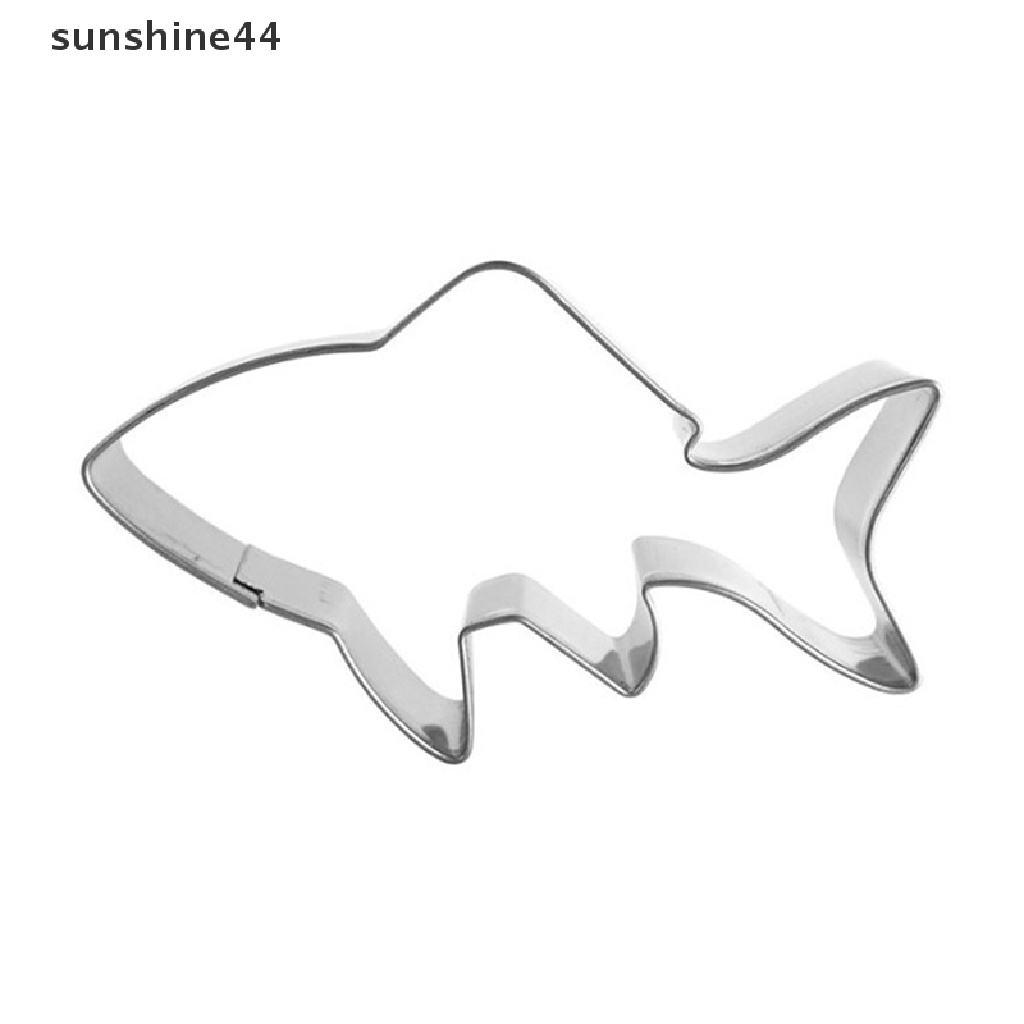 Sunshine Cetakan Kue / Biskuit Bentuk Hiu Untuk Dekorasi
