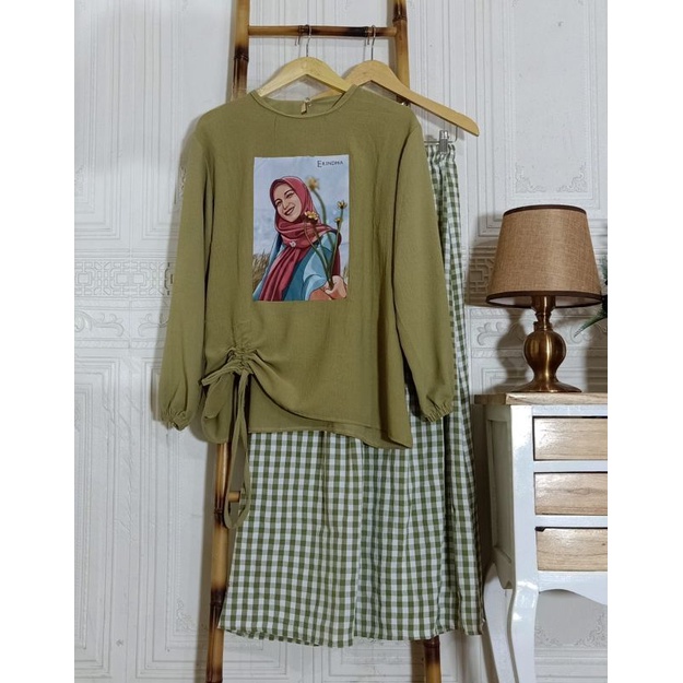 𝐎𝐧𝐞 𝐬𝐞𝐭 𝐑𝐨𝐤 𝐄𝐑𝐈𝐍𝐃𝐀 CRINGKLE GAMBAR PRINTING