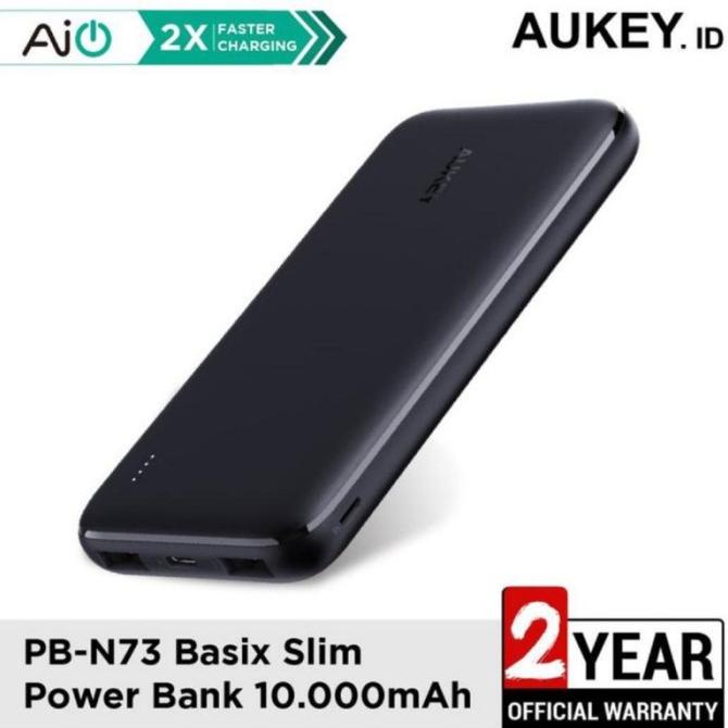 AUKEY PB-N73 POWER BANK FAST CHARGING 10.000MAH GARANSI 2 TAHUN GFHT64769FR