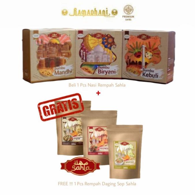 

Kualitas terbaik] Sahla Nasi Rempah Instant 500g Free Sahla Rempah Daging Sop