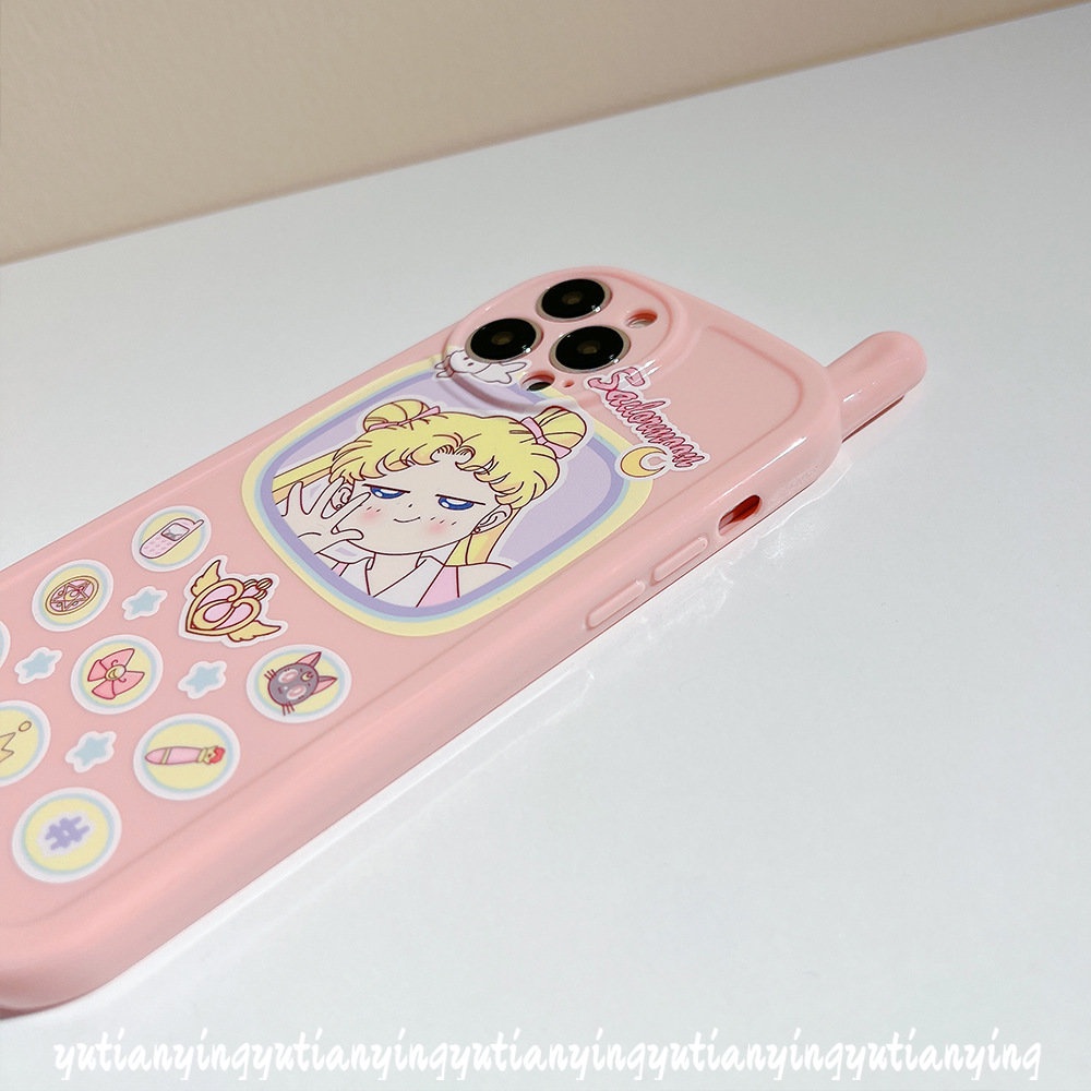 Soft Case Hp Gambar Sailor Moon Model Jepang / Retro Untuk IPhone 11 / 12 / 13 / 14pro MAX / XR / 7 / 8plus / X / XS MAX / SE