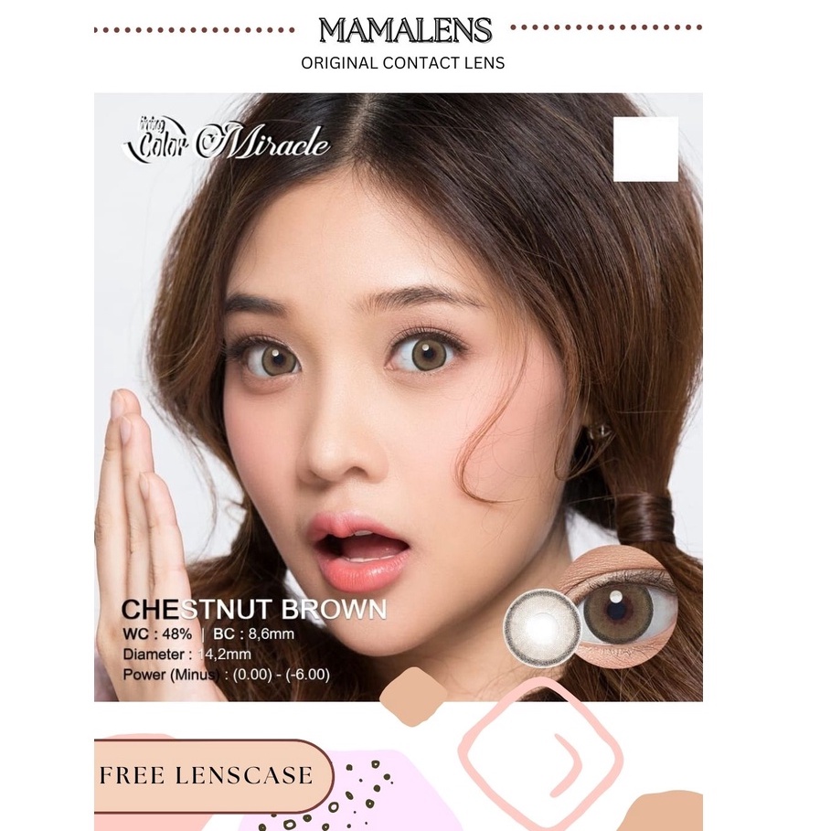 Softlens Miracle -3.00 sd -6.00 Free Lenscase -MAMALENS