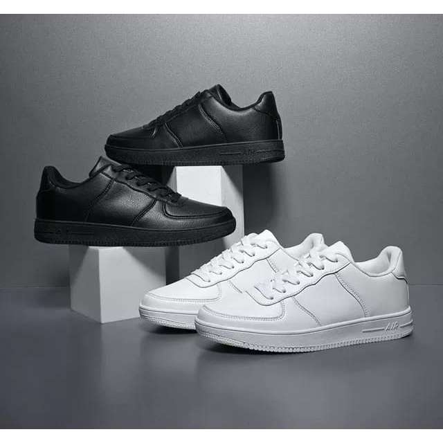 Sneakers Tali Pria Black White BW-008