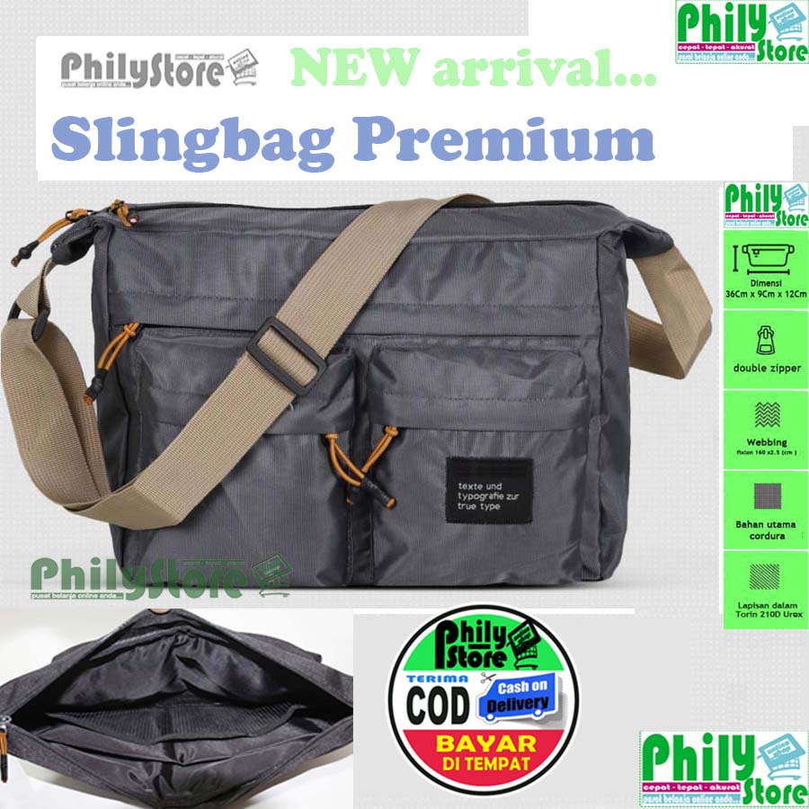 Tas Selempang Pria Original Slingbag Perahu Pria Wanita Recommended | Tas Disto Bandung | Tas sekolah Tas Messenger