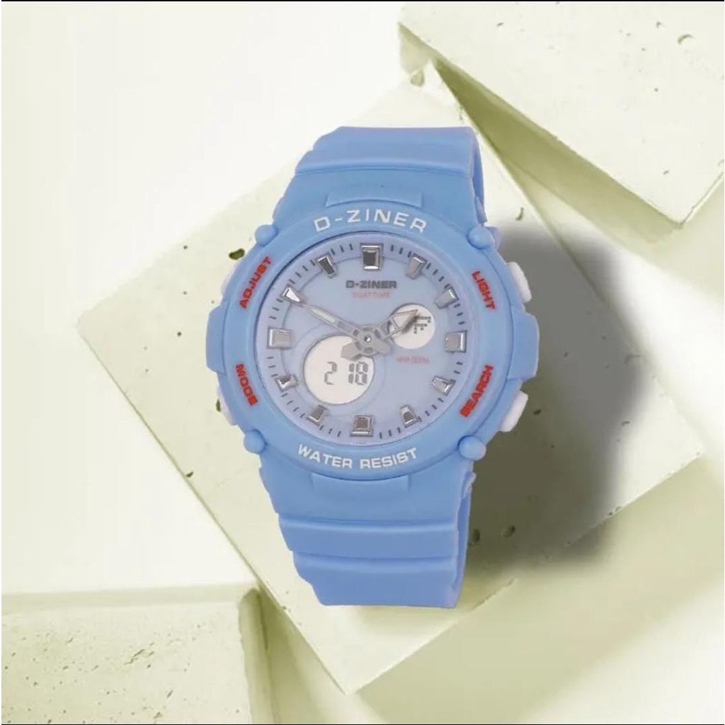 COD✅ JAM TANGAN WANITA DZINER 8301 BABY-G BGA 270 ORIGINAL JAM TANGAN BABY G DIGITAL ANALOG DOUBLE TIME STRAP RUBBER ANTI AIR BERGARANSI FREE BOX &amp; KARTU GARANSI