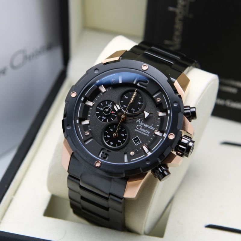 JAM TANGAN PRIA ALEXANDRE CHRISTIE AC 6410 STAINLESS STEEL AC6410 ORIGINAL