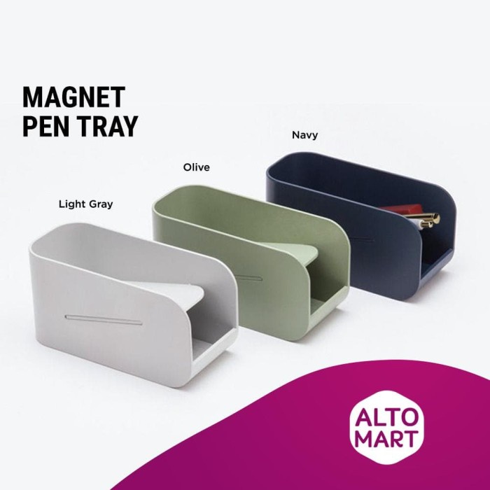 

Stationery Pen Holder Magnetic Tray 2 Layer Rak Mini Alat Tulis Meja Organizer