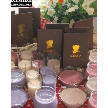 

Grosiran Murah Cielov silky pudding - Cielov Buttermilk/BISA COD / bubuk silky pudding/ bubuk puding / Premix puding / Bahan Puding / Tepung Premix puding gas !!