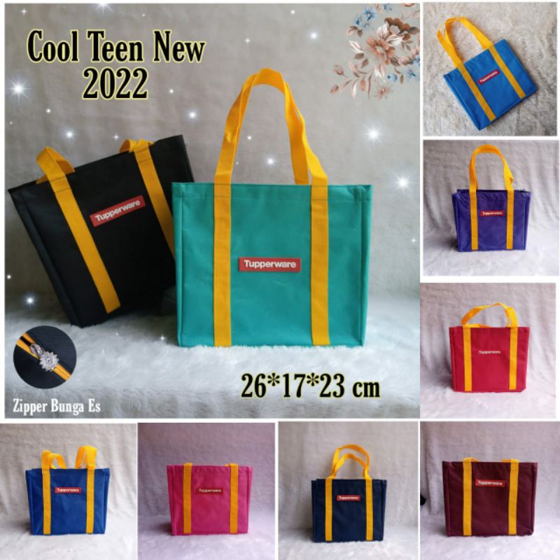 Tas bekal Terbaru New Cool Teen  2022 ( Zipper bunga Es )