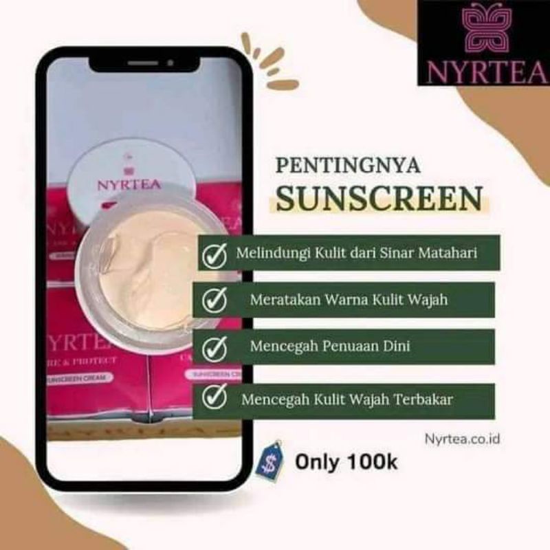 sunscreen nyrtea 100% Original