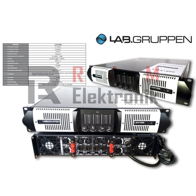 Power Amplifier Labgruppen Lg41500 Class H 4 Channel Original -