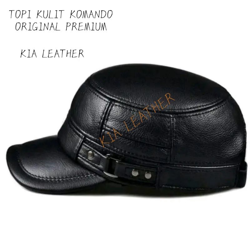Topi kulit komando Premium, topi komando, topi pria, topi kulit komando - topi komando original