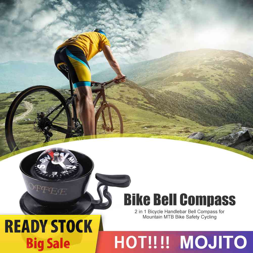 Bel Kompas 2 In 1 Untuk Stang Sepeda Gunung Mtb