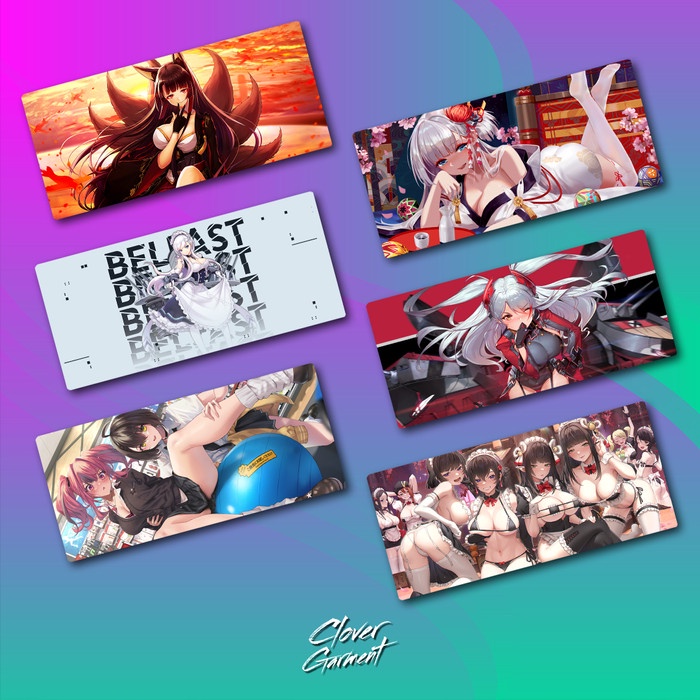 Azure Lane Anime Custom Gaming Mousepad Deskmat Game S M L XL