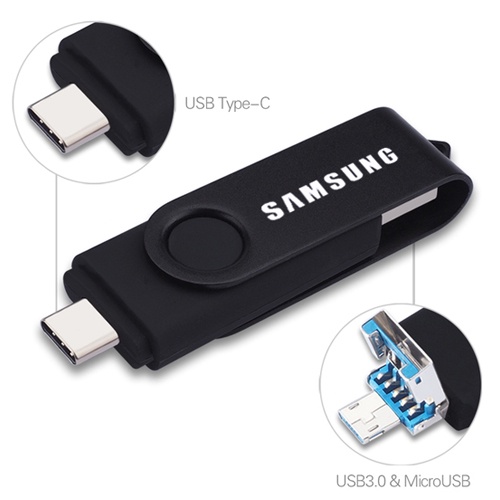 Samsung Flashdisk USB Tipe-C OTG 1TB 2TB 512GB 256GB 64GB 32GB 16GB 8GB 128GB 3 In 1