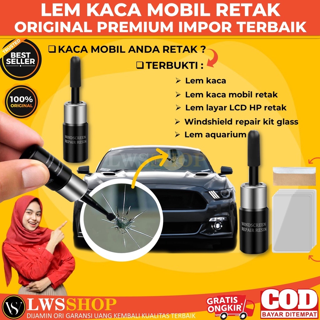 Jual Lem Kaca Mobil Retak Original Terbaik Lem Kaca Aquarium Hp Lcd