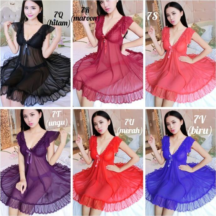ardiikbal27 lingerie sexy western style quality LACE baju tidur daster piyama TERLARIS TERPERCAYA OR