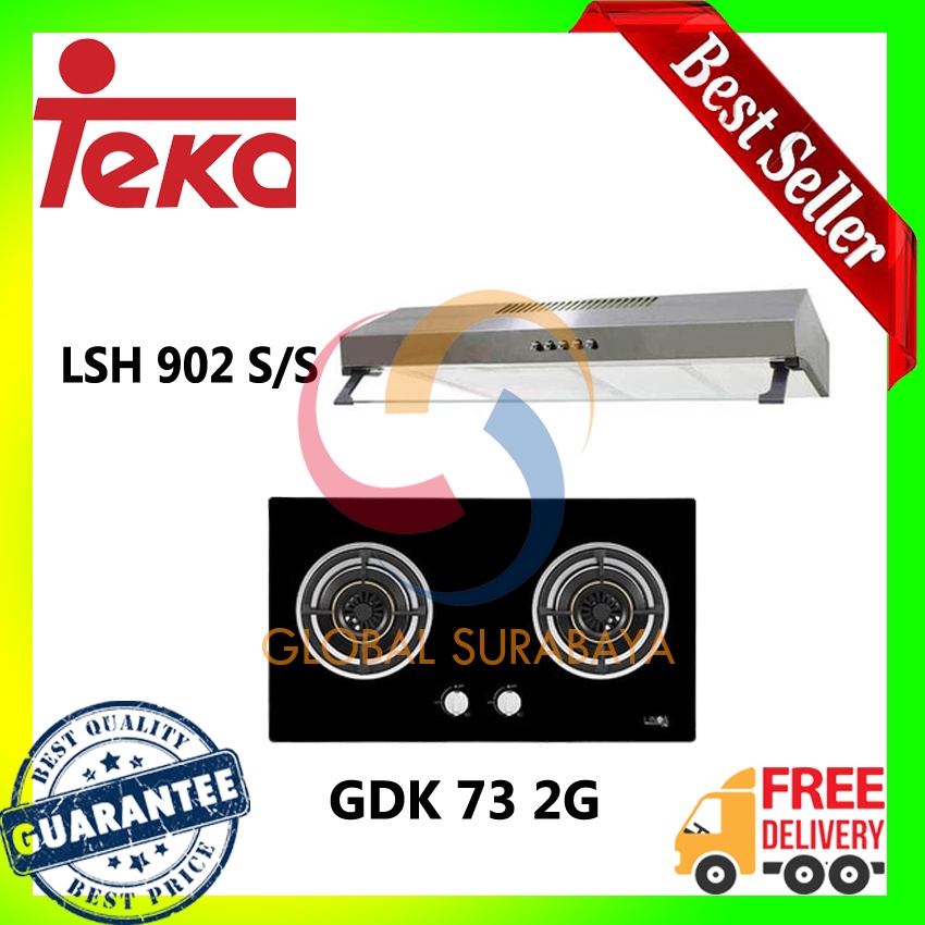 LINEA PAKET KOMPOR GDK 73 2G + COOKER HOOD LSH 902 S/S
