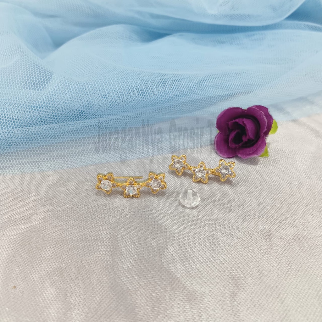 ANTING JALAR MATA DIAMOND PART  PERHIASAN TITANIUM  MEWAH ANTI KARAT&amp;ANTI LUNTUR