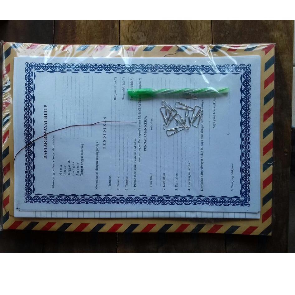 

Big Promo PAKET LAMARAN KERJA TERMURAH LENGKAP !!! ISI : AMPLOP COKLAT , FOLIO BERGARIS , CV , TRIGONAL , PLUS BONUS PULPEN