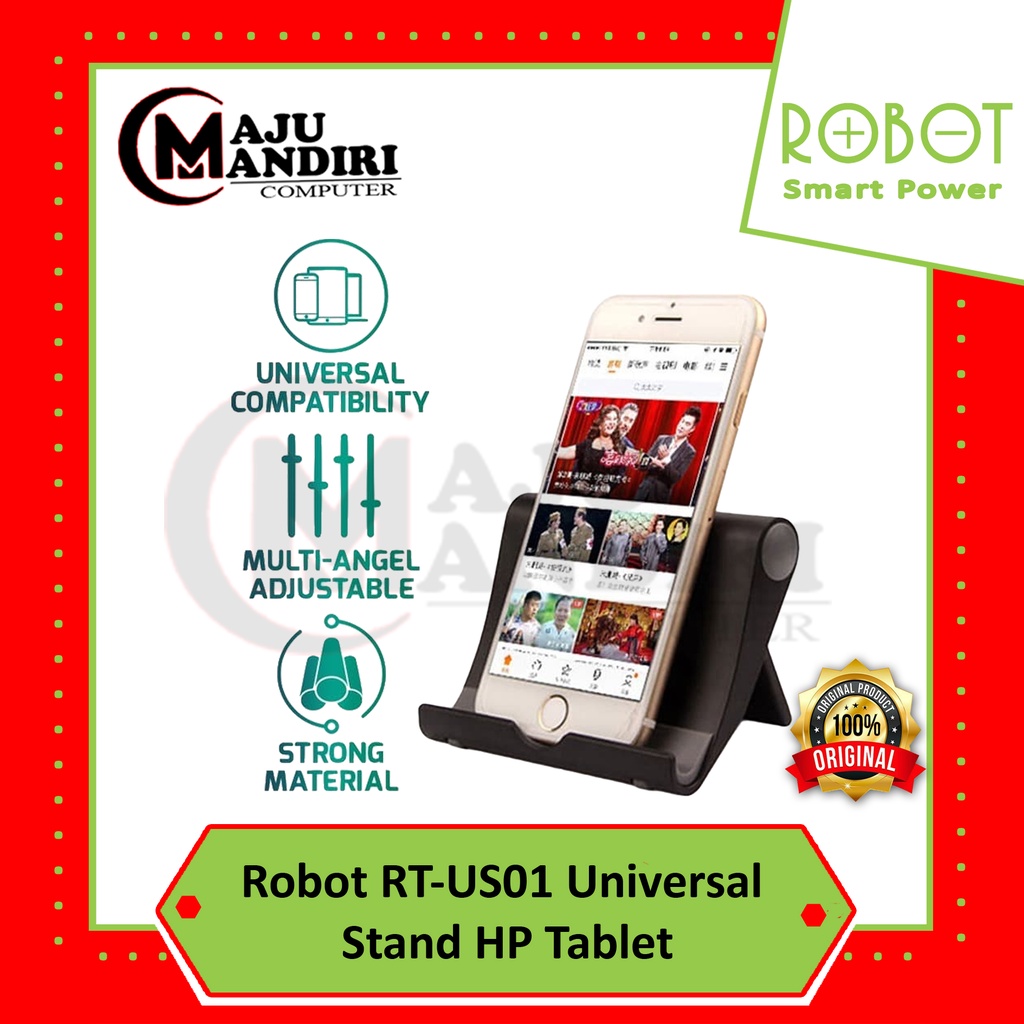 UNIVERSAL HOLDER ROBOT RT-US01 BLACK