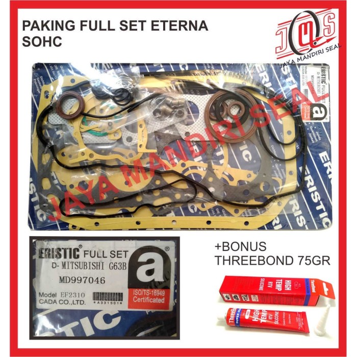 PAKING GASKET FULL SET MITSUBISHI ETERNA SOHC
