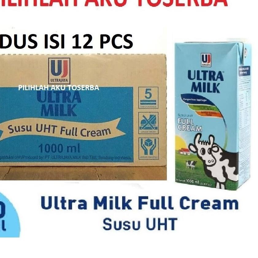 

GRATIS ONGKIR✅SUSU ULTRA FULL CREAM 1 LITER - (1 DUS ISI 12 PCS)|RA9