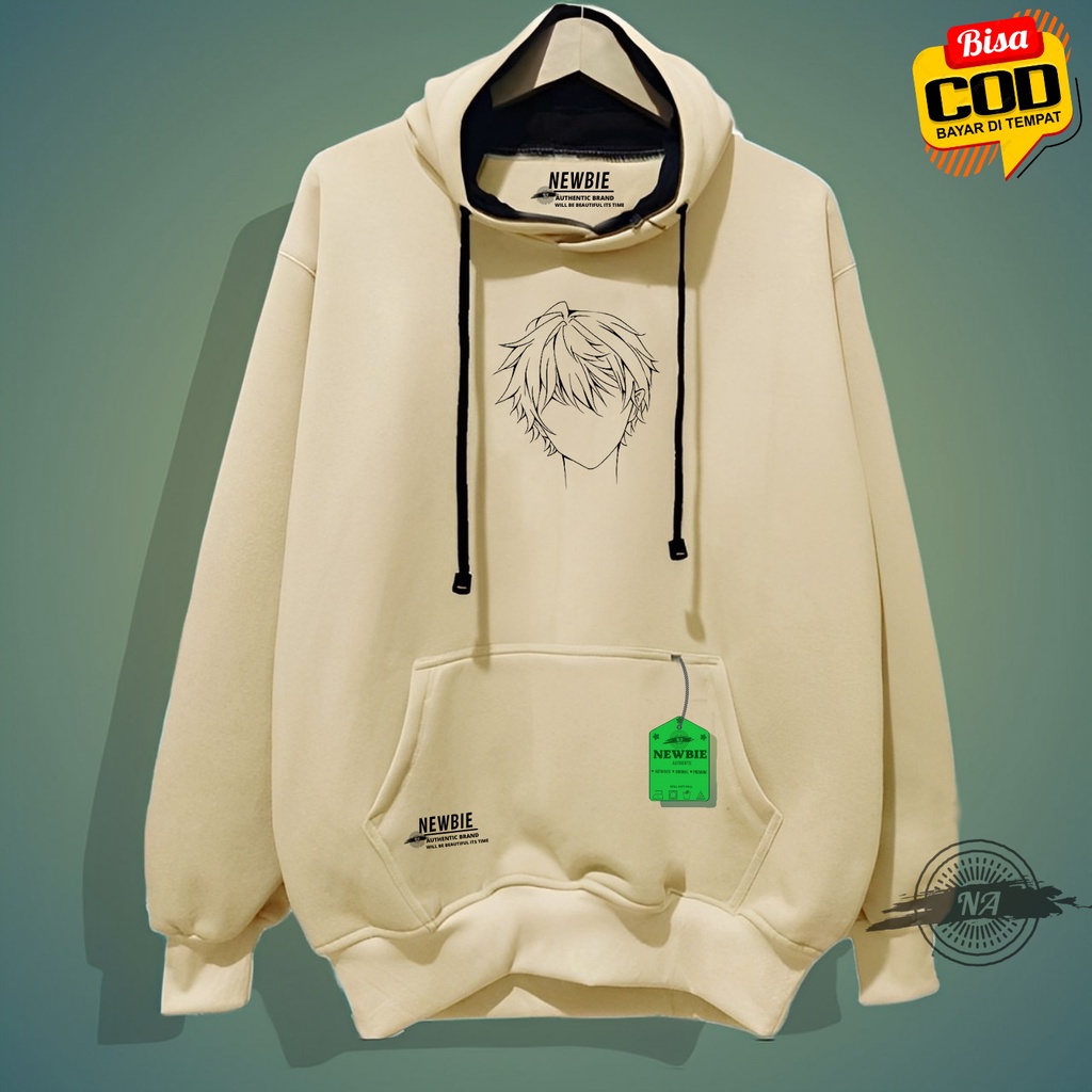 Jaket hoodie pria distro 2022 tebal sablon Kepala Anime Suiter cwok distro 2022 keren Hodie pria dis
