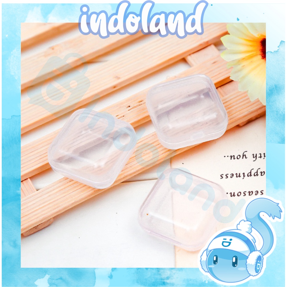 ☀INDOLAND☀ Kotak Wadah Penyimpanan Mini Transparan Kotak Tempat Obat Aksesoris Kecil Mini Box Organizer R609