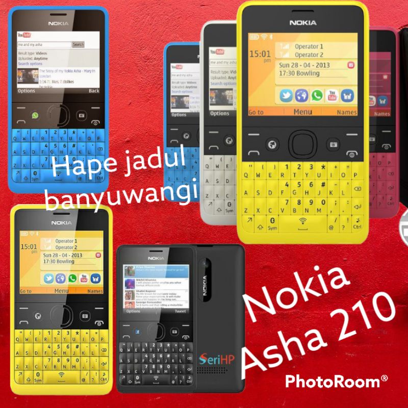 Nokia Asha 210 HP qwerty unik second original