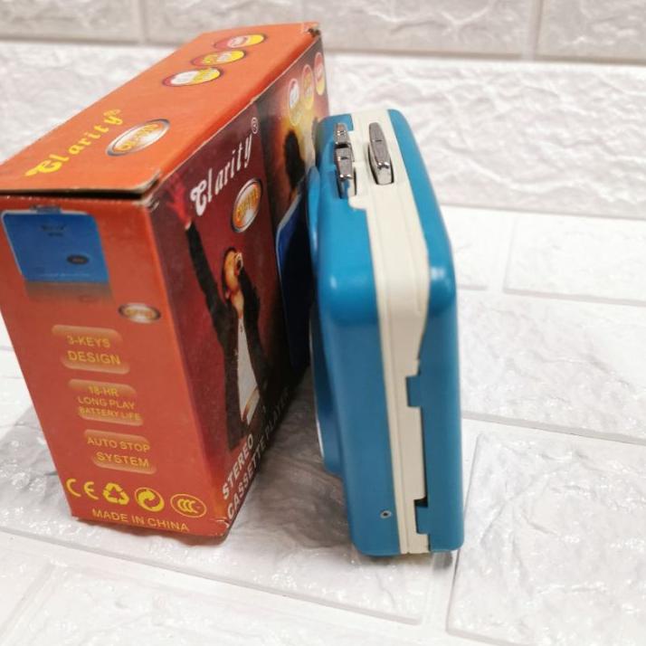 Terbaru VINTAGE WALKMAN JADUL CLARITY CM 1010 STEREO CASSETTE PLAYER TAPE PEMUTAR KASET AUTO STOP SP