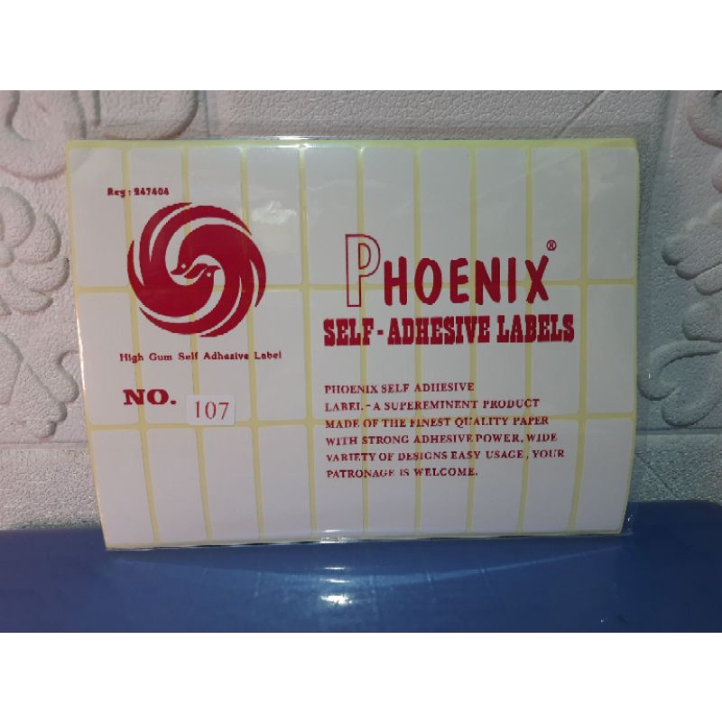 

Sticker Label / Label Harga Phoenix No. 107 (19 x 50 mm)