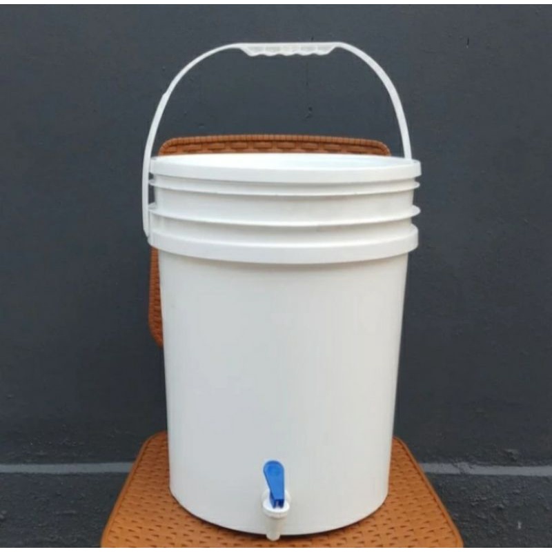 Ember Plastik Kran/Tempat Wudhu/Tong Air/Baskom/Bak