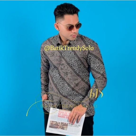 Hem  Kemeja Baju Batik Pria Cowok Laki Laki Slimfit Full Lapis Furing Lengan Panjang Lengan Pendek Original Asli Batik Jumanta Solo Laweyan Size S M L Xl XXL Bahan Katun Premium  911