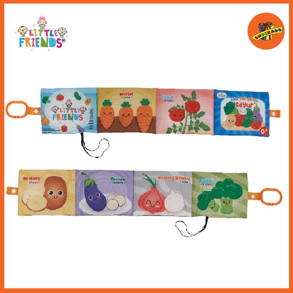 LITTLE FRIENDS Soft Book Bold - Mainan Edukasi Anak Makassar