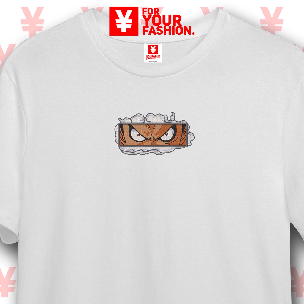FYF T-SHIRT AS #5 - LUFFY GEAR 4 EMBROIDERY KAOS BORDIR