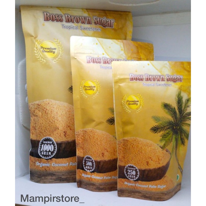 

Boss brown Sugar tropical sweetner organic coconut palm sugar premium quality