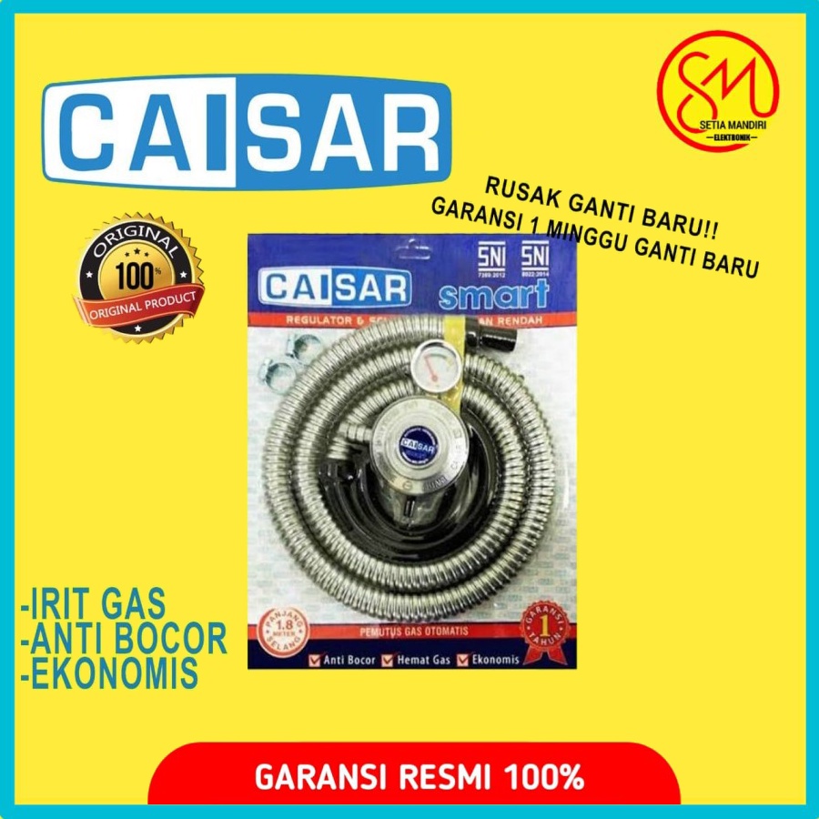 CAISAR Selang dan Regulator - Garansi Ganti Baru - Hemat Gas