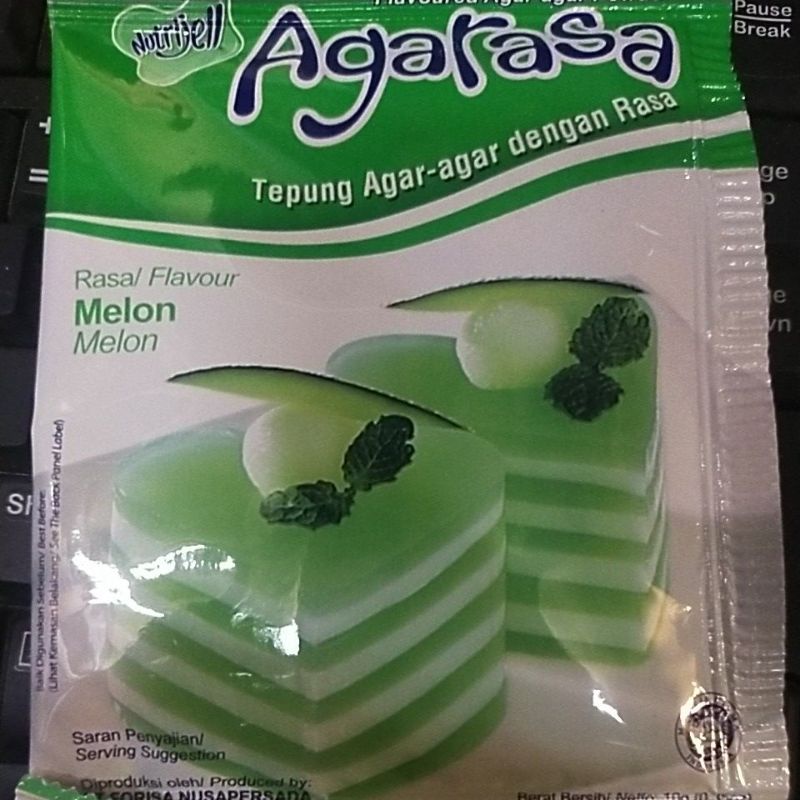 agar rasa melon. 10 gr 1 pcs