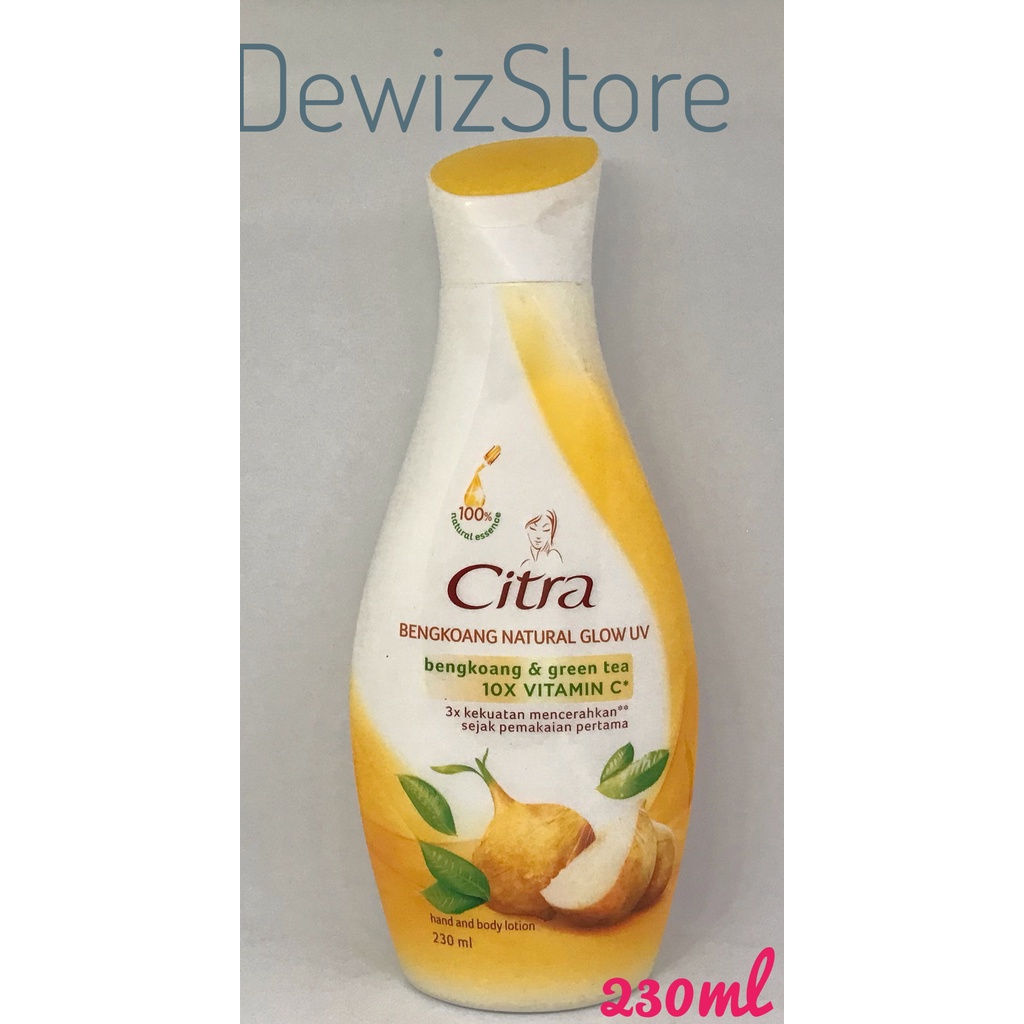 CITRA HAND AND BODY LOTION NATURAL GLOWING WHITE UV BENGKOANG - 230ML