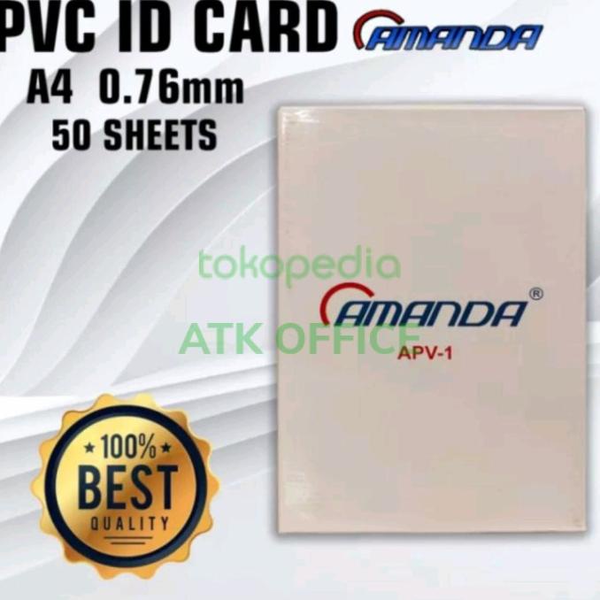 

SALE Kertas Pvc id card A4 (Sepak isi 50)Amanda