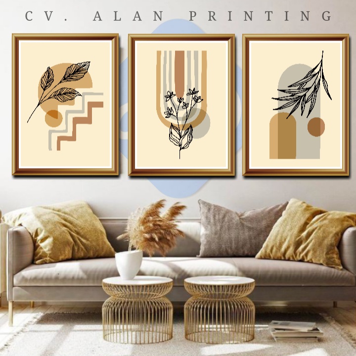 HIASAN DINDING 17R 30X40 ABSTRAK AESTHETIC ART DEKORASI PAJANGAN DINDING KODE ABS 109-135 ads
