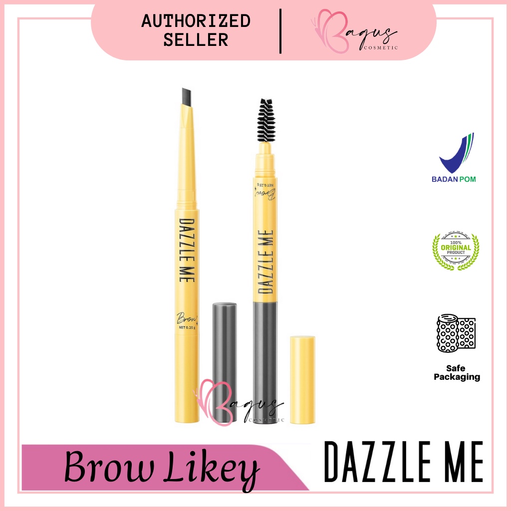 ⭐BAGUS⭐ DAZZLE ME Brow Likey | Automatic Eyebrow Pencil Tahan Air Long Lasting