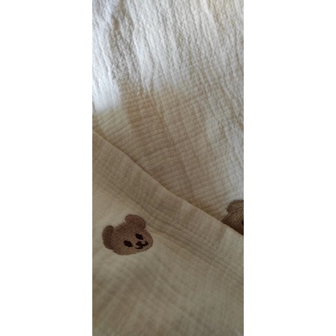 korea little bear head baby blanket 135x85cm - PCB021