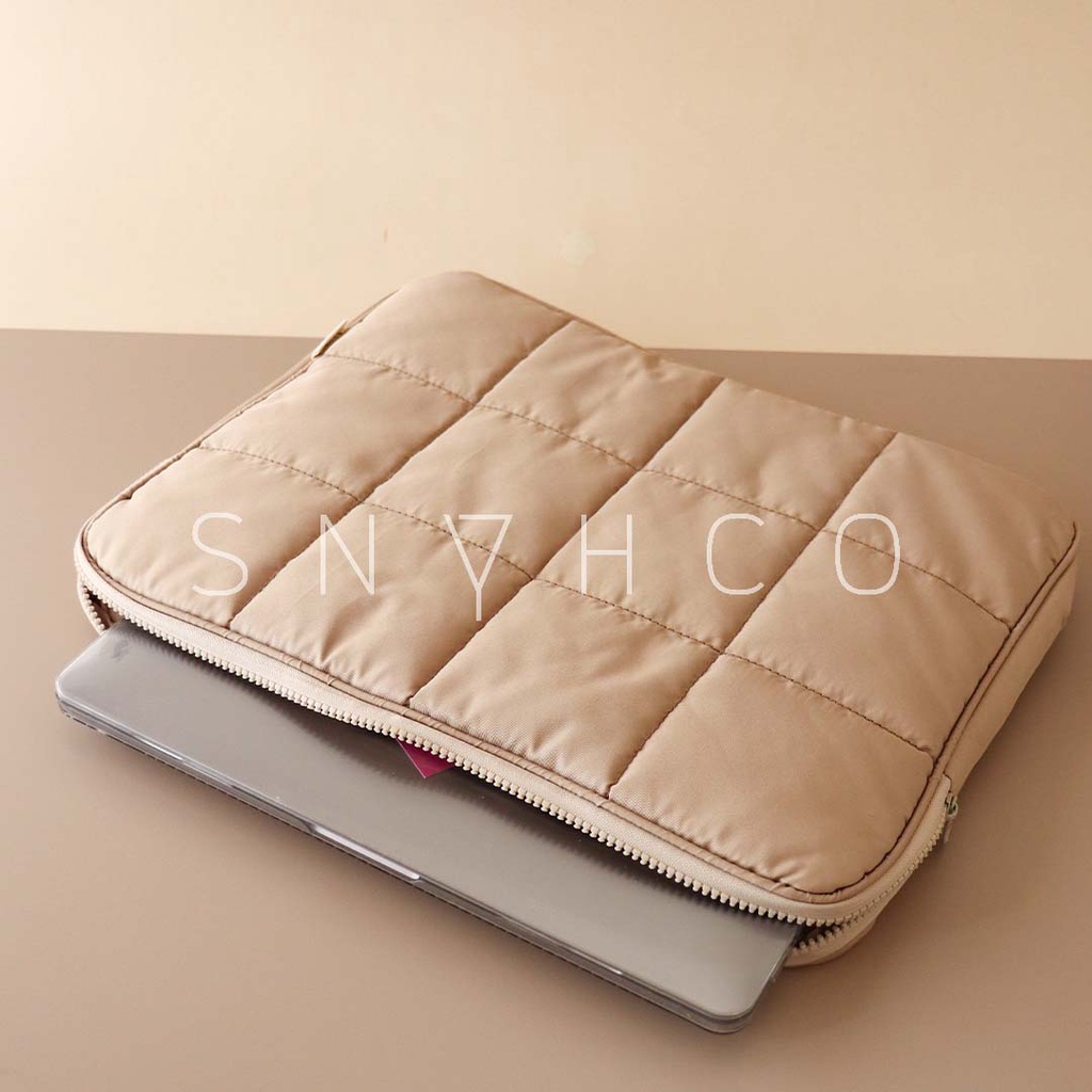 Jual Tas Laptop Sleeve Gaming Puffy Zipper Pastel Waterproof 15.6 16