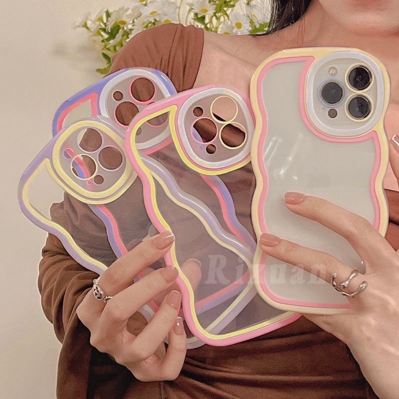 Casing Softcase TPU Xiaomi Poco M3 Pro X3 NFC X3 Pro Redmi10 10C 9C 10A 9A Redmi Note 11 Note8 Pro Note 10 5G Aksen Jahitan Warna Macaron